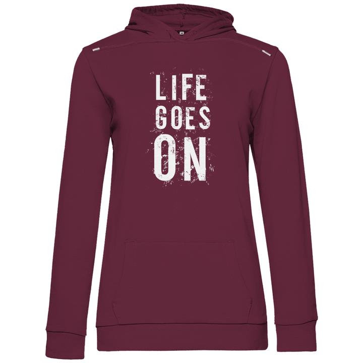 Life Goes On - Damen Hoodie - Textilzauber