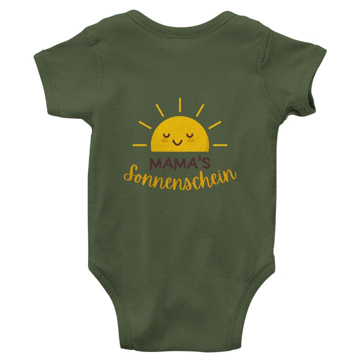 Mama's Sonnenschein - Bio Baby - Body mit Rückendruck - Textilzauber