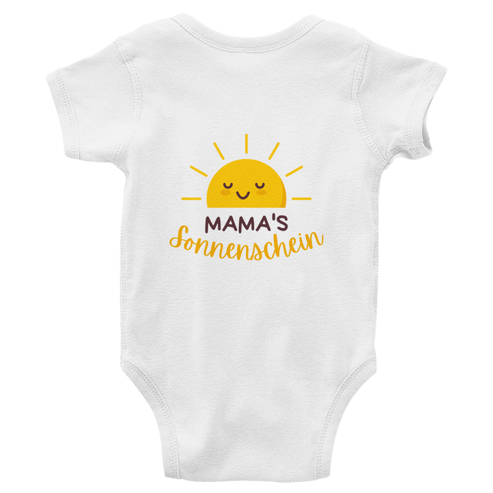 Mama's Sonnenschein - Bio Baby - Body mit Rückendruck - Textilzauber