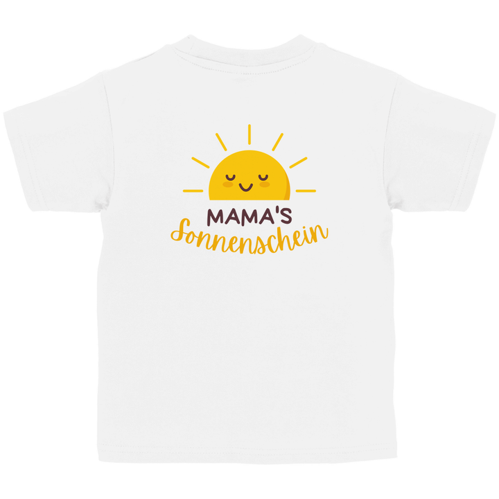 Mama's Sonnenschein - Kinder T - Shirt mit Rückendruck - Textilzauber
