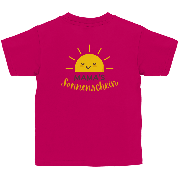 Mama's Sonnenschein - Kinder T - Shirt mit Rückendruck - Textilzauber
