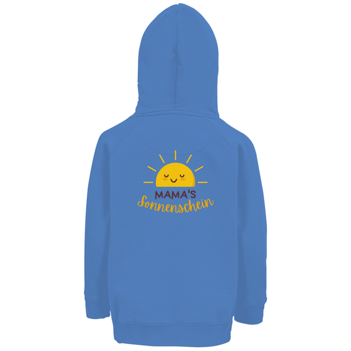 Mama's Sonnenschein - Premium Bio Kinderhoodie mit Rückendruck - Textilzauber