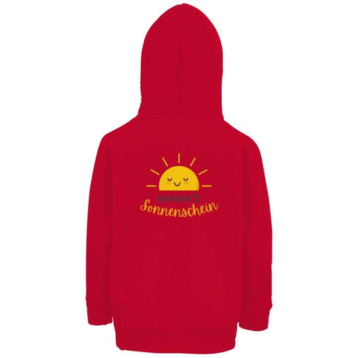 Mama's Sonnenschein - Premium Bio Kinderhoodie mit Rückendruck - Textilzauber