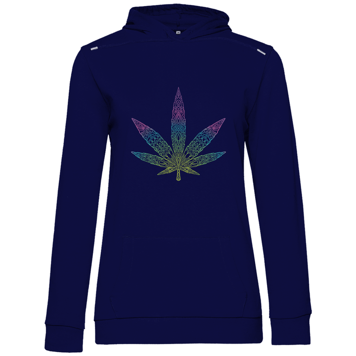 Mandala Cannabis - Damen Hoodie - Textilzauber