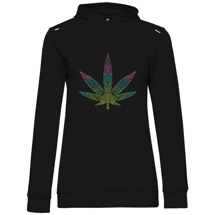 Mandala Cannabis - Damen Hoodie - Textilzauber