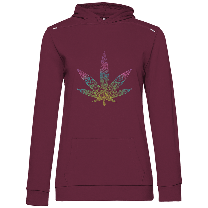 Mandala Cannabis - Damen Hoodie - Textilzauber