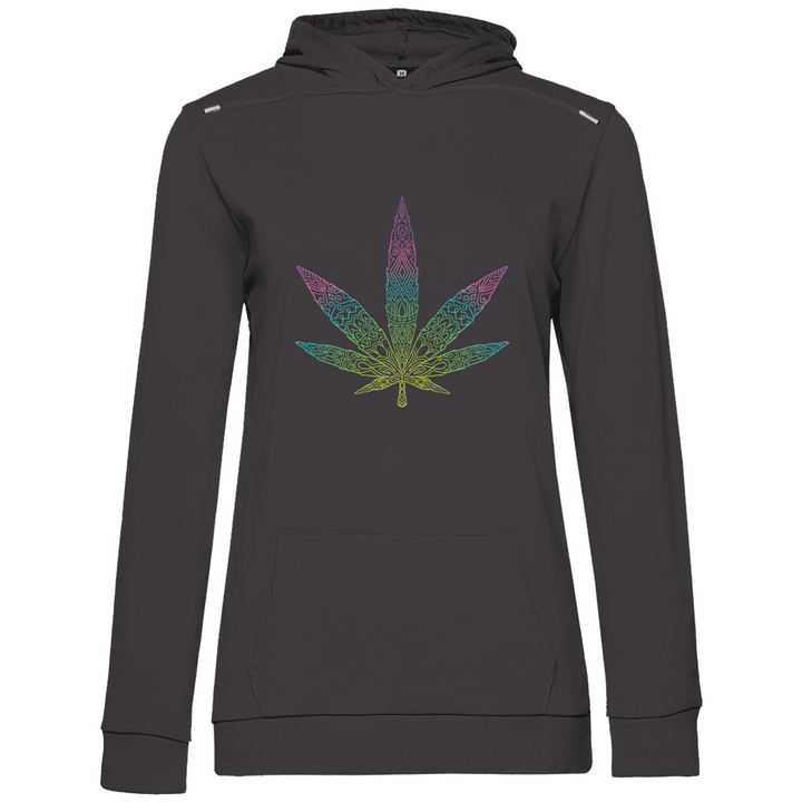 Mandala Cannabis - Damen Hoodie - Textilzauber
