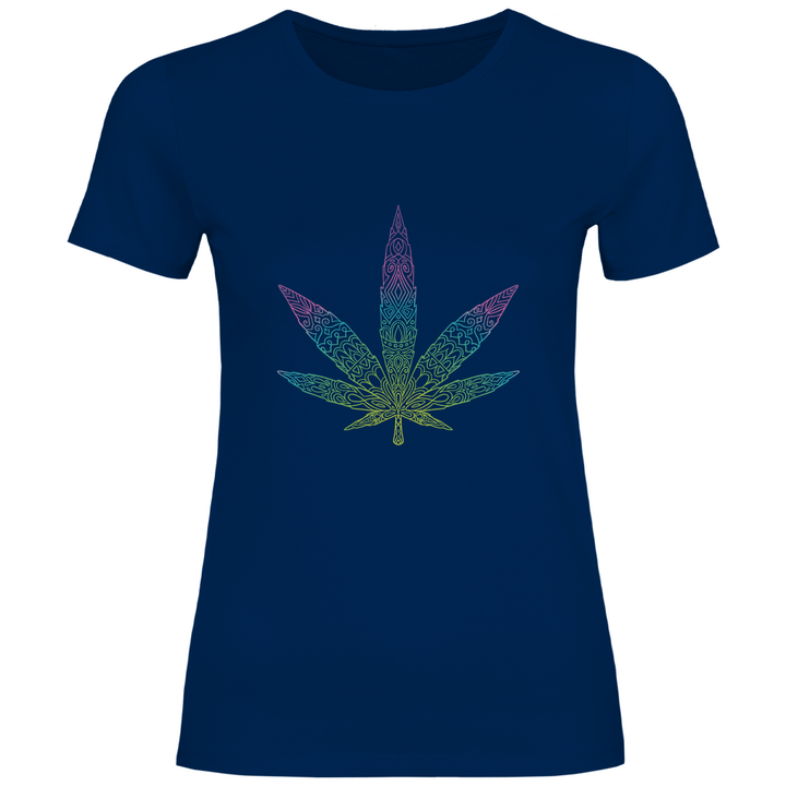 Mandala Cannabis - Damen T - Shirt - Textilzauber