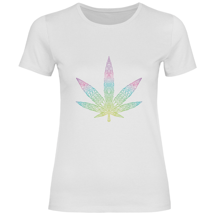 Mandala Cannabis - Damen T - Shirt - Textilzauber