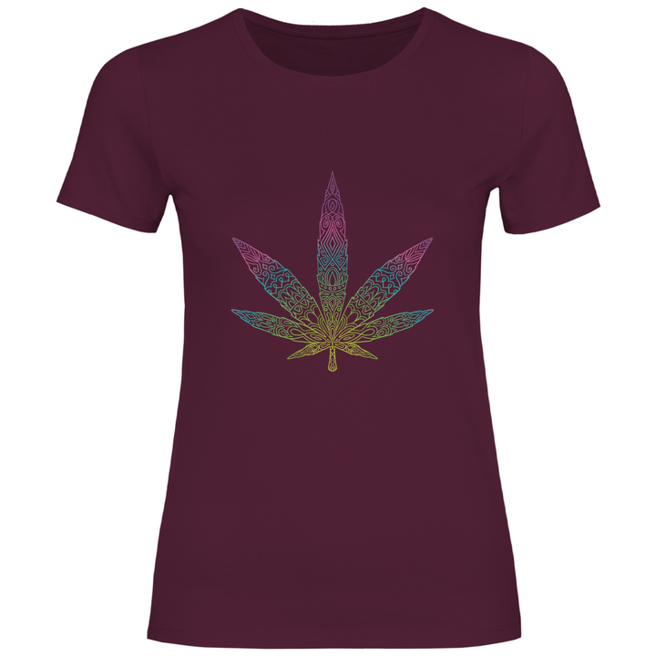 Mandala Cannabis - Damen T - Shirt - Textilzauber