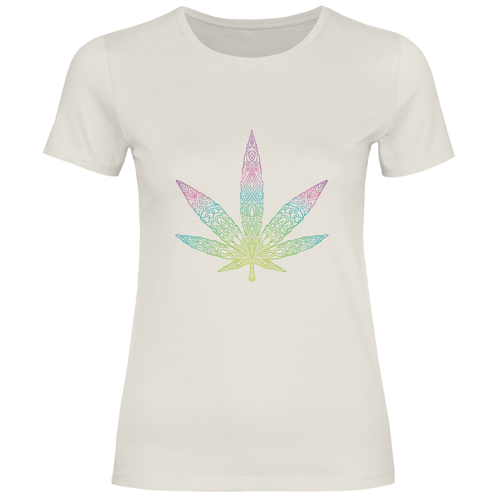 Mandala Cannabis - Damen T - Shirt - Textilzauber