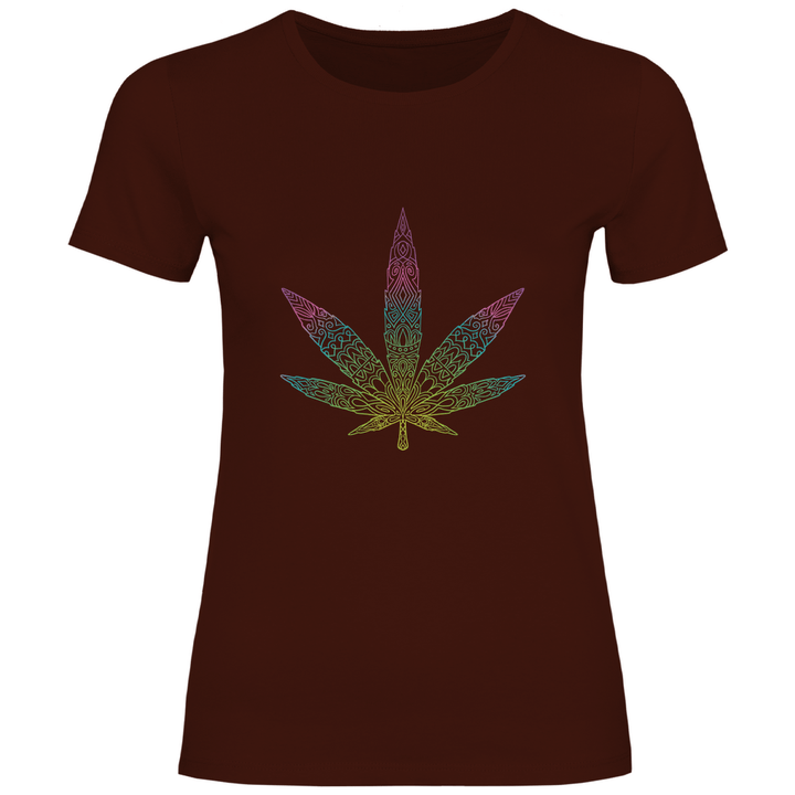 Mandala Cannabis - Damen T - Shirt - Textilzauber