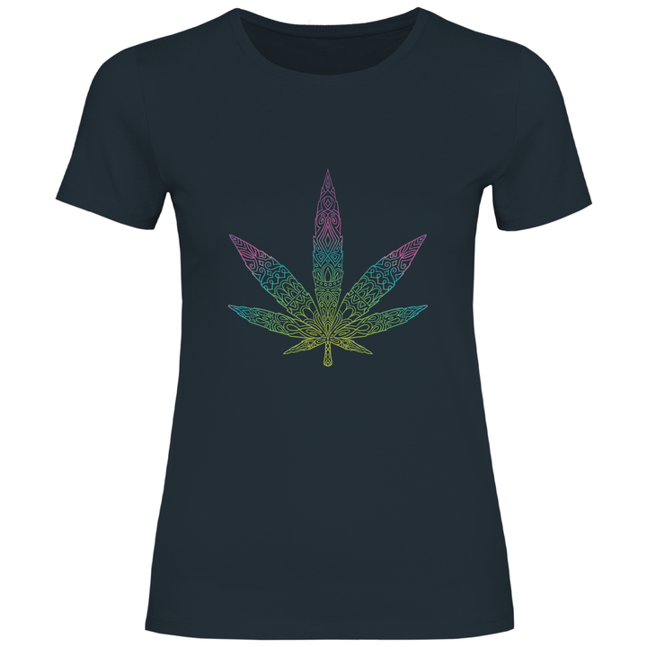 Mandala Cannabis - Damen T - Shirt - Textilzauber