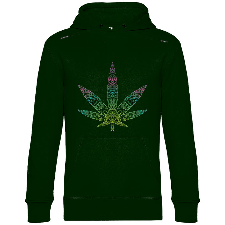 Mandala Cannabis - Herren Hoodie - Textilzauber