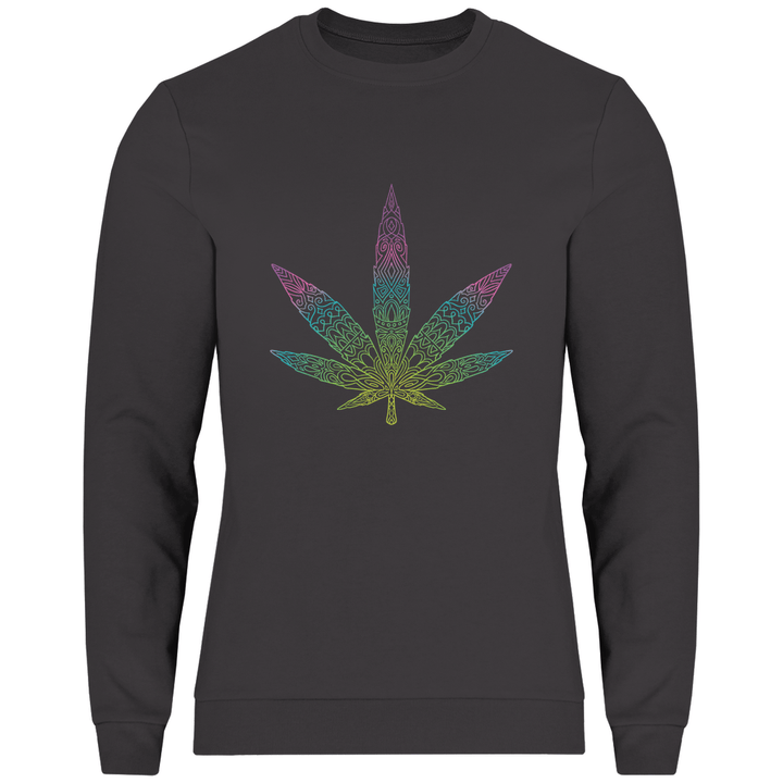 Mandala Cannabis - Herren Sweatshirt - Textilzauber