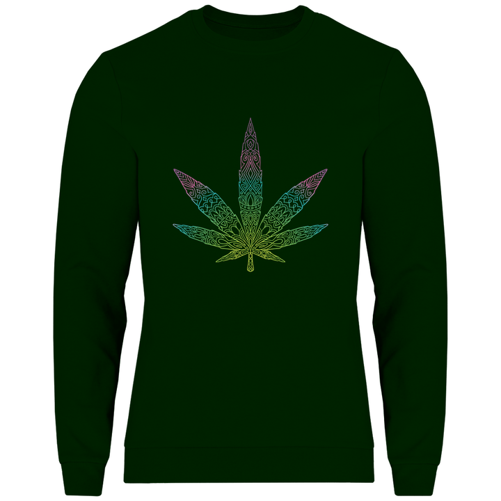 Mandala Cannabis - Herren Sweatshirt - Textilzauber