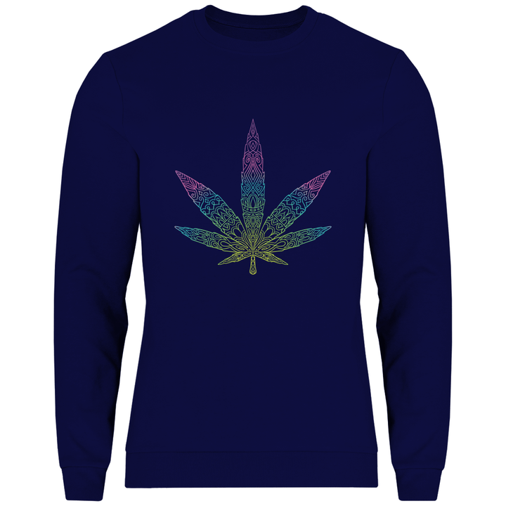 Mandala Cannabis - Herren Sweatshirt - Textilzauber