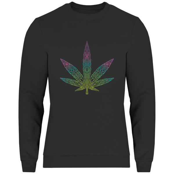 Mandala Cannabis - Herren Sweatshirt - Textilzauber
