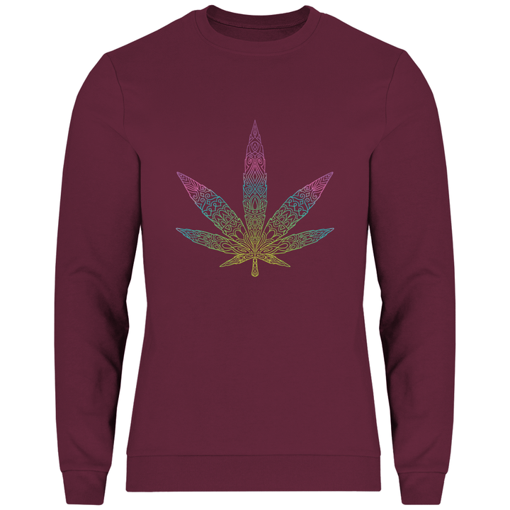 Mandala Cannabis - Herren Sweatshirt - Textilzauber