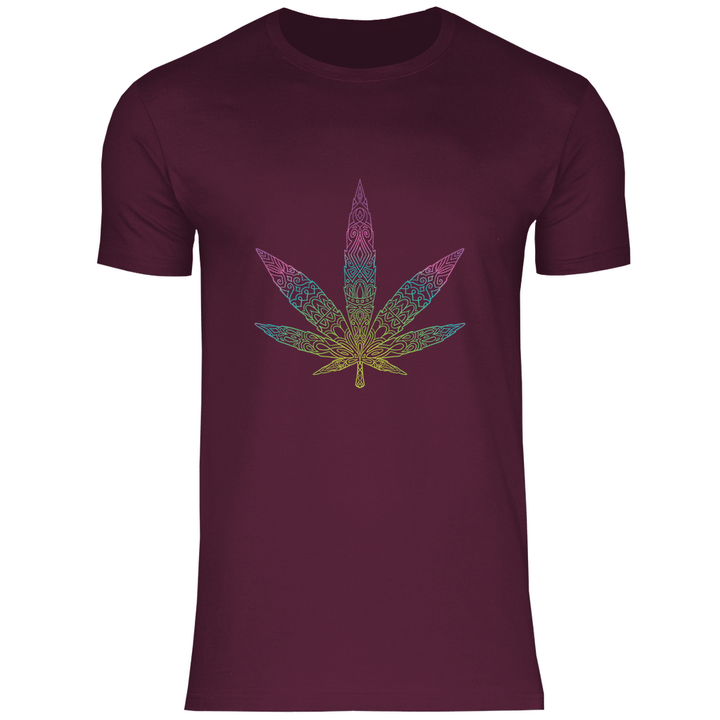 Mandala Cannabis - Herren T - Shirt - Textilzauber