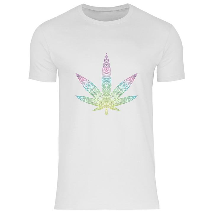 Mandala Cannabis - Herren T - Shirt - Textilzauber