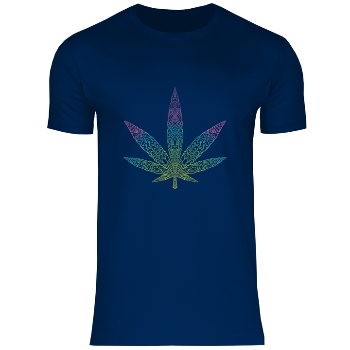 Mandala Cannabis - Herren T - Shirt - Textilzauber