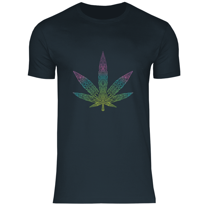 Mandala Cannabis - Herren T - Shirt - Textilzauber
