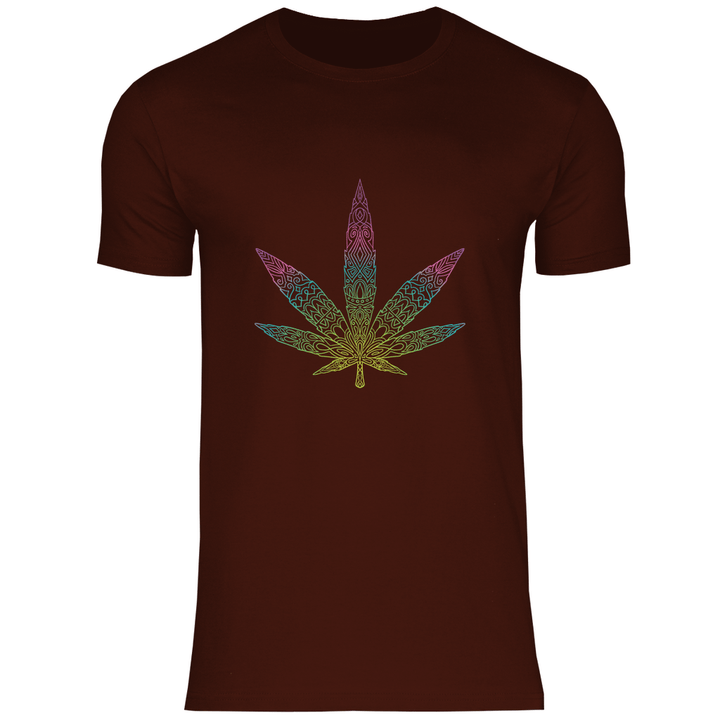 Mandala Cannabis - Herren T - Shirt - Textilzauber