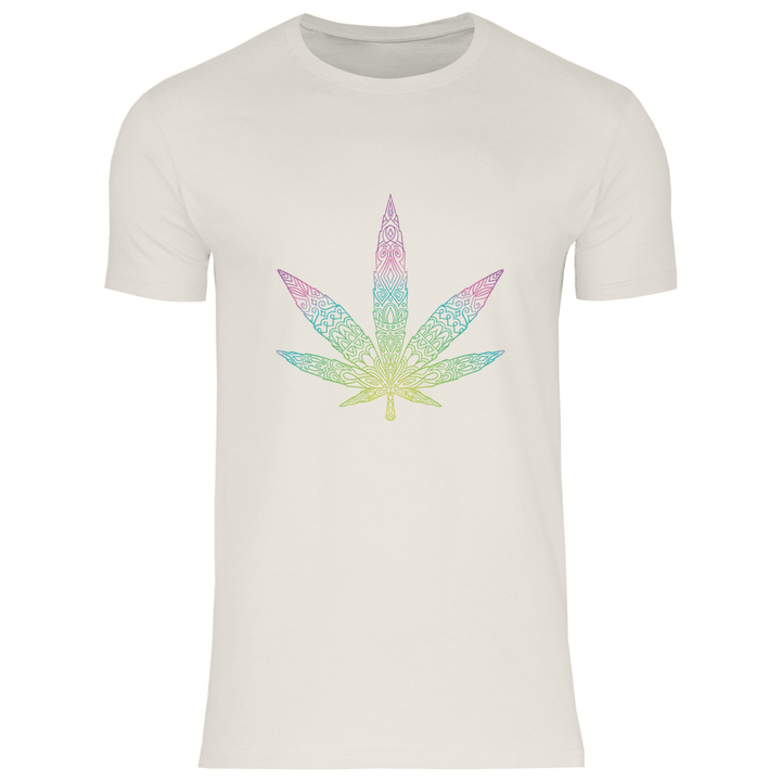 Mandala Cannabis - Herren T - Shirt - Textilzauber