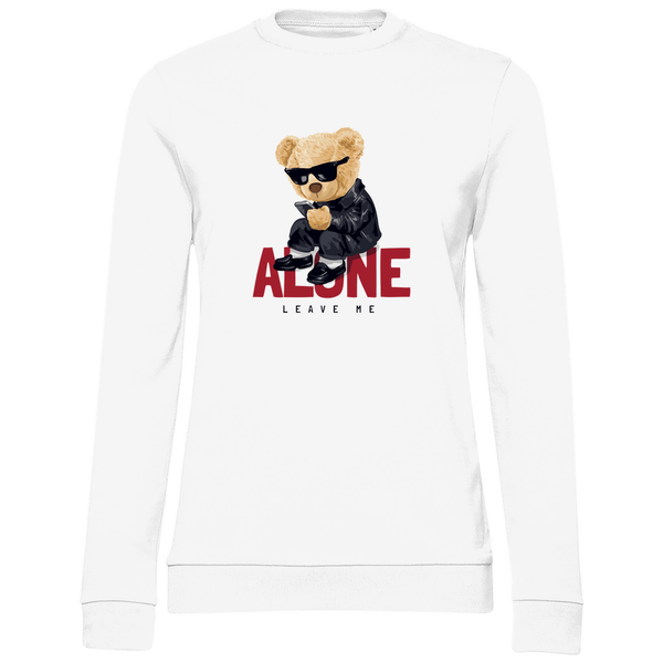 Melancholischer Teddy - Damen Sweatshirt - Textilzauber