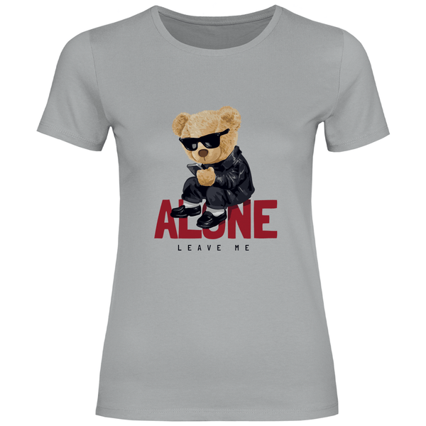 Melancholischer Teddy - Damen T - Shirt - Textilzauber