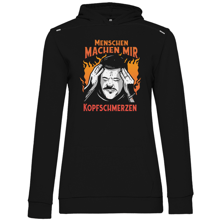 Menschen machen Kopfschmerzen - Damen Hoodie - Textilzauber