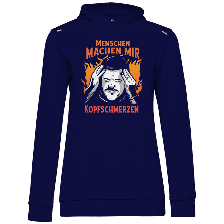 Menschen machen Kopfschmerzen - Damen Hoodie - Textilzauber
