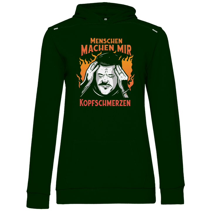 Menschen machen Kopfschmerzen - Damen Hoodie - Textilzauber