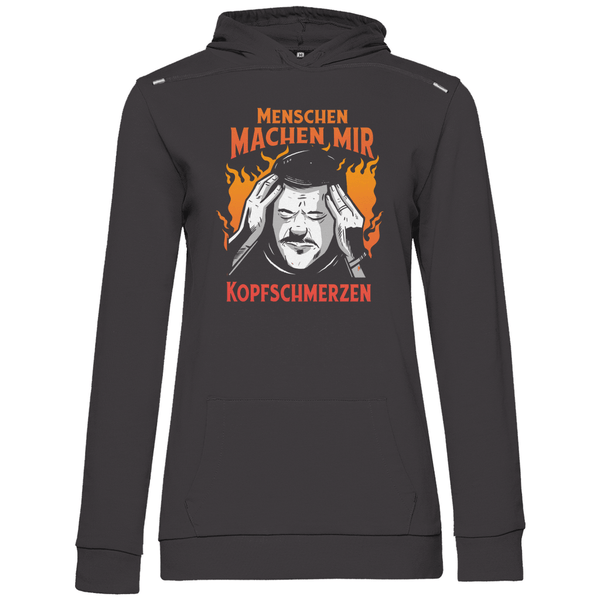 Menschen machen Kopfschmerzen - Damen Hoodie - Textilzauber