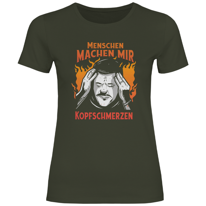 Menschen machen Kopfschmerzen - Damen T - Shirt - Textilzauber