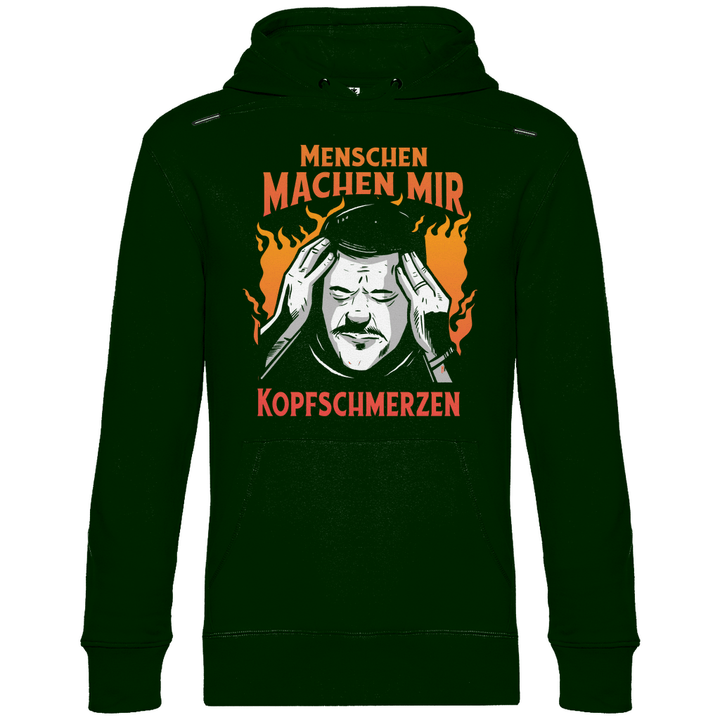 Menschen machen Kopfschmerzen - Herren Hoodie - Textilzauber