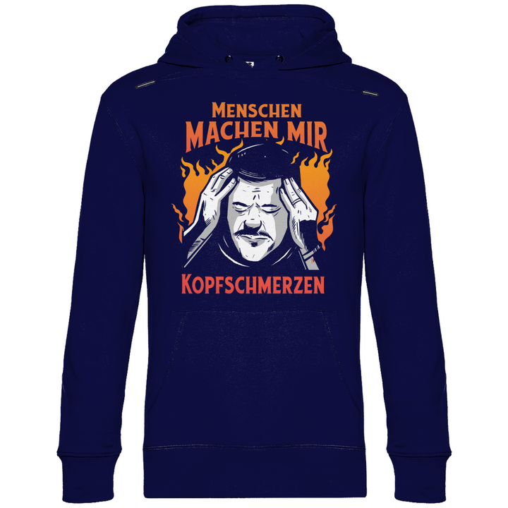 Menschen machen Kopfschmerzen - Herren Hoodie - Textilzauber