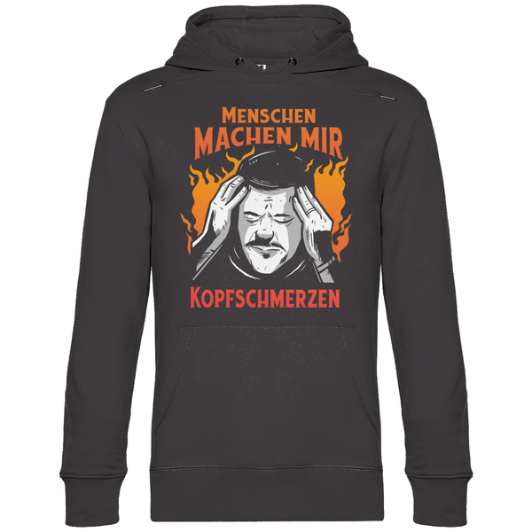 Menschen machen Kopfschmerzen - Herren Hoodie - Textilzauber