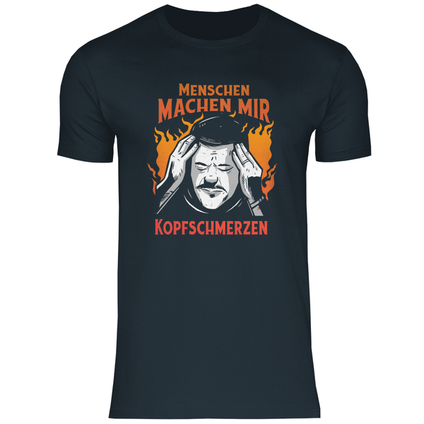 Menschen machen Kopfschmerzen - Herren T - Shirt - Textilzauber