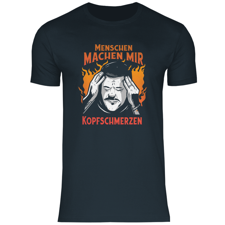Menschen machen Kopfschmerzen - Herren T - Shirt - Textilzauber