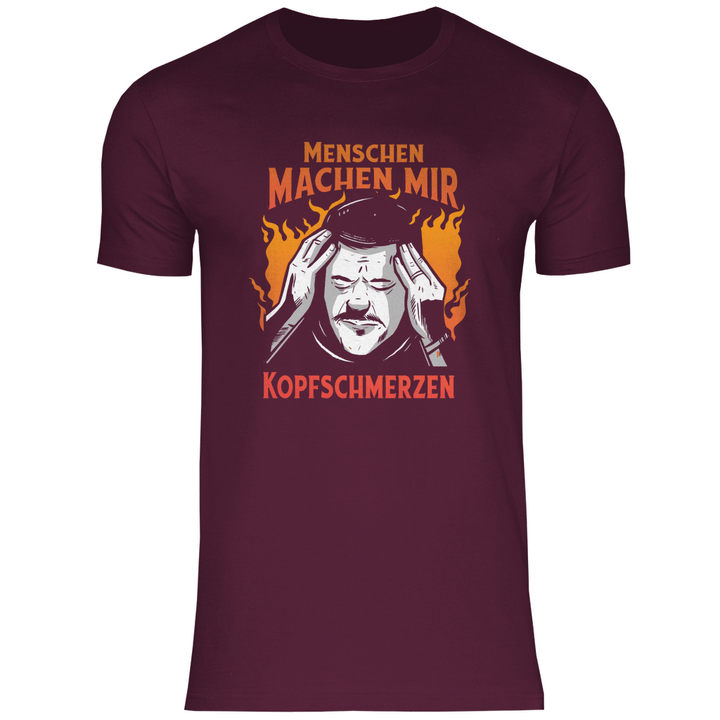 Menschen machen Kopfschmerzen - Herren T - Shirt - Textilzauber