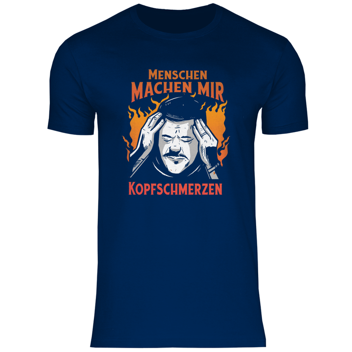 Menschen machen Kopfschmerzen - Herren T - Shirt - Textilzauber