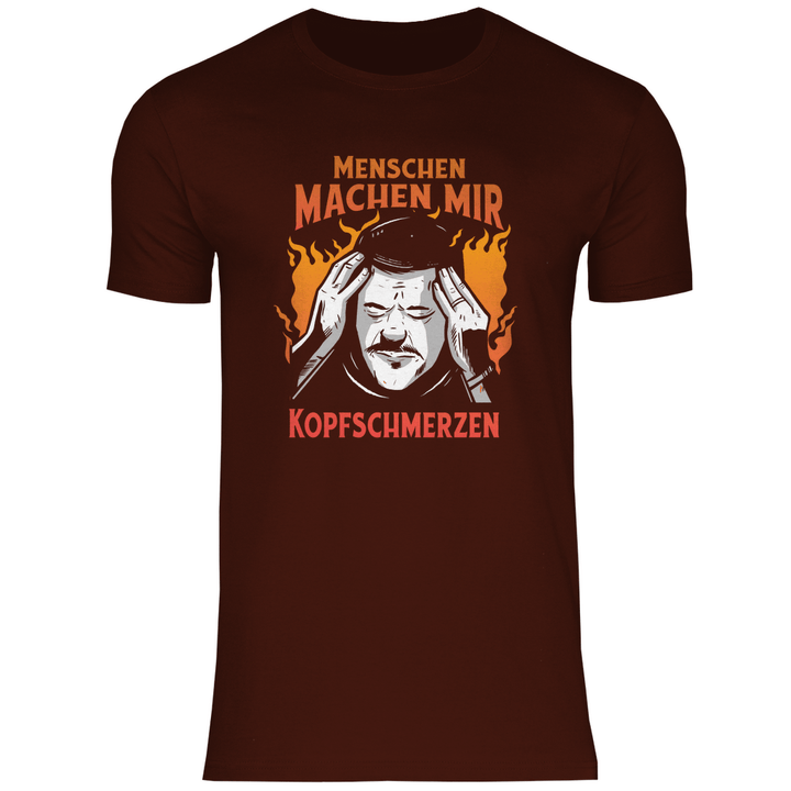 Menschen machen Kopfschmerzen - Herren T - Shirt - Textilzauber