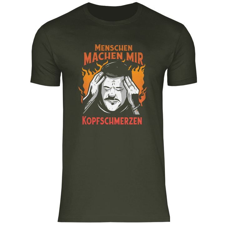 Menschen machen Kopfschmerzen - Herren T - Shirt - Textilzauber