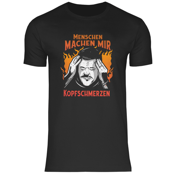 Menschen machen Kopfschmerzen - Herren T - Shirt - Textilzauber