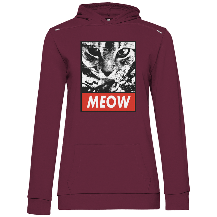 Meow - Damen Hoodie - Textilzauber
