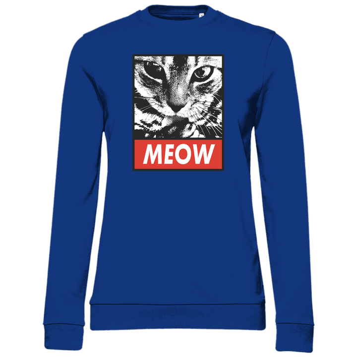 Meow - Damen Sweatshirt - Textilzauber