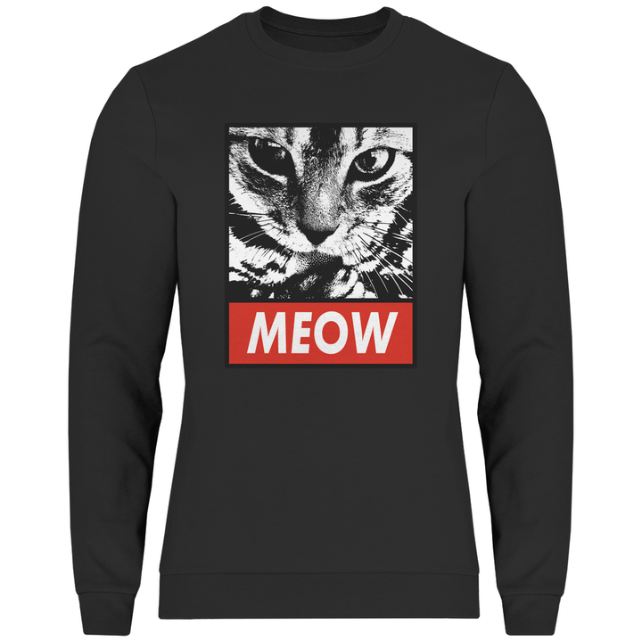 Meow - Herren Sweatshirt - Textilzauber