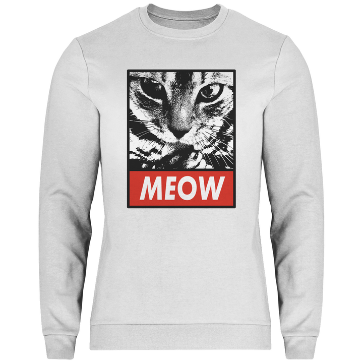 Meow - Herren Sweatshirt - Textilzauber